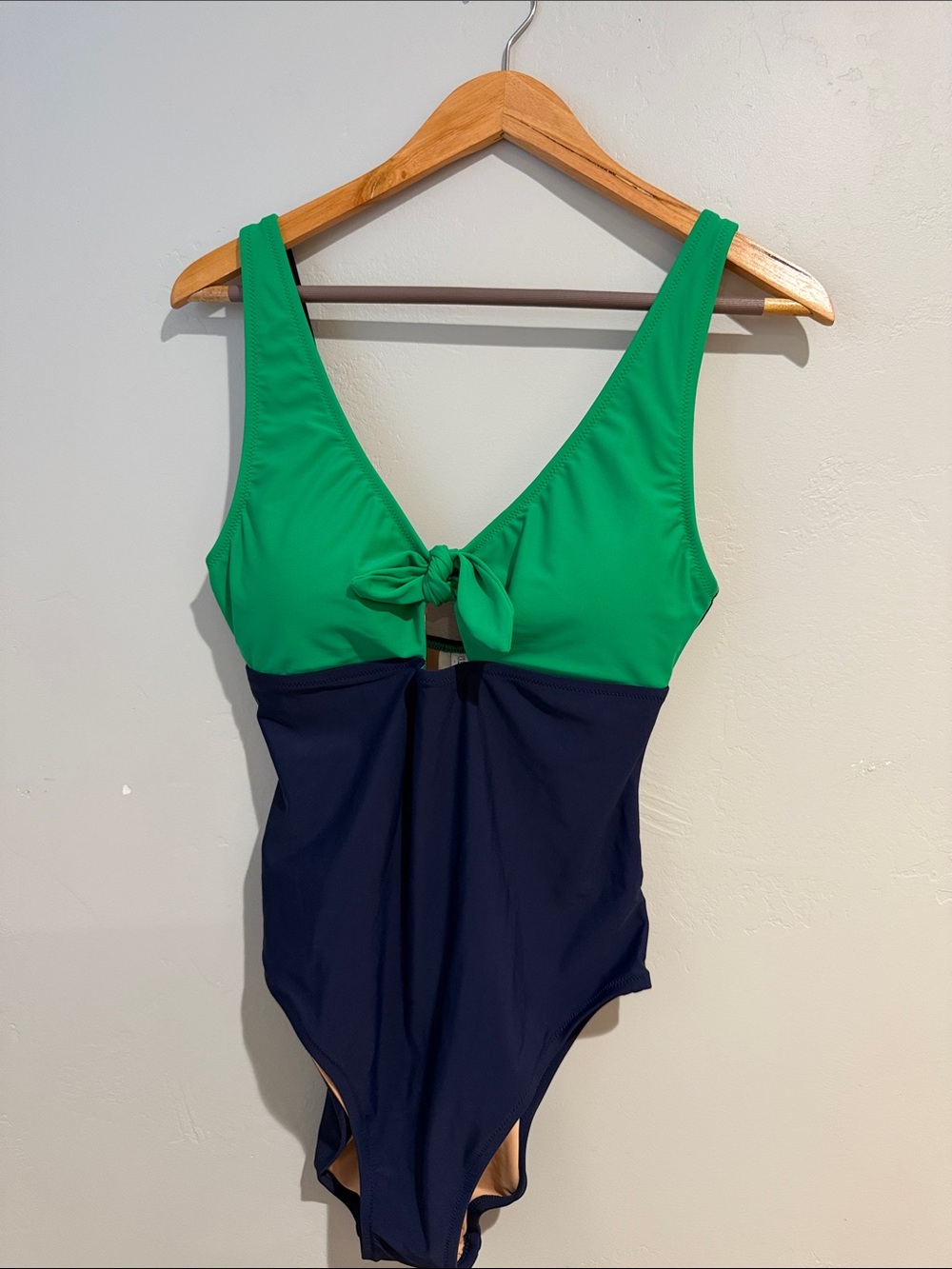 J. Crew One Piece Swimsuit in Navy and Green  size Medium (NWT)
